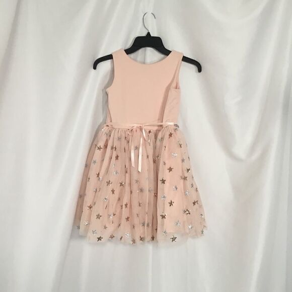 Zunie Glitter Star Ponte & Tulle Dress (H13) - Picture 4 of 6